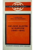 Miejsce Austrii w Europie