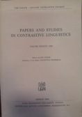 Papers and Studies in Contrastive Linguistics, tom 21