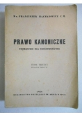 Prawo kanoniczne. Podręcznik dla duchowieństwa, Tom III