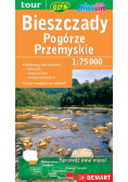 Bieszczady i Pogórze Przemyskie mapa turystyczna plastik