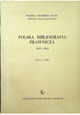 Polska bibliografia prawnicza Zeszyt 2