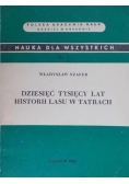 Dziesięć Tysięcy lat Historii lasu w Tatrach