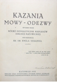 Kazania Mowy Odezwy , 1933 r.