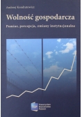 Wolność gospodarcza Pomiar percepcja zmiany instytucjonalne