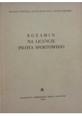 Egzamin na licencje pilota sportowego