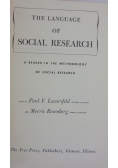 The language of social research