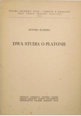 Dąmbska Izydora - Dwa studia o Platonie