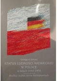 Status ludności niemieckiej w Polsce w latach 1944 1950