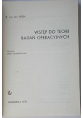 Wstęp do teorii badań operacyjnych