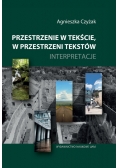 Przestrzenie w tekście, w przestrzeni tekstów