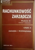 Rachunkowość zarządcza. Część II