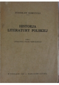 Historja literatury polskiej tom I 1927r