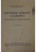 Pożywienie roślinne i rolnictwo w rozwoju dziejowym, 1926 r.