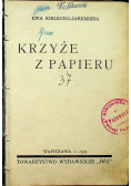 Krzyże z papieru 1934 r.