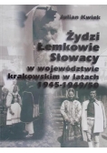 Żydzi łemkowie Słowacy w województwie krakowskim w latach