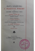 Złota Książeczka o praktyce pokory 1898 r.