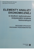 Elementy analizy ekonomicznej w studium wykonalności oczyszczalni ścieków