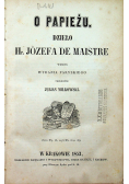 O papieżu 1853 r.