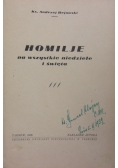 Homilje na wszystkie niedziele i święta, 1936r.