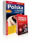Polska atlas samochodowy + instrukcja pierwszej pomocy 1:250 000