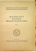 Rozprawy komisji orientalistycznej nr 4