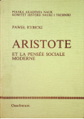 Aristote et la pensee sociale moderne