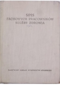 Spis fachowych pracowników służby zdrowia