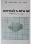 Działalność naukowa PAN