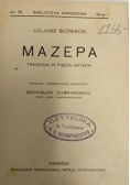 Mazepa, 1924 r.