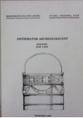 Informator archeologiczny. Badania 1989