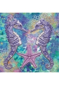 Karnet kwadrat z kopertą DNA Seahorses
