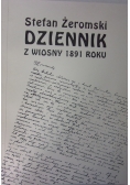 Dziennik z wiosny 1891 roku