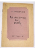 Jak się dawniej listy pisały