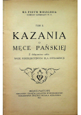 Kazania o męce Pańskiej Tom II 1927 r.