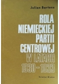 Rola niemieckiej partii centrowej