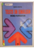 Tests in English: Word-Formation