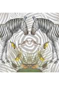 Karnet kwadrat z kopertą Zebra