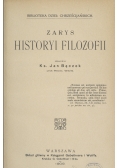 Zarys historyi filozofii, 1909 r.