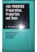 Fine Powders Preparation, Properties and Uses