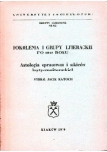 Pokolenia i grupy literackie po 1918 roku