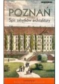 Poznań spis zabytków architektury