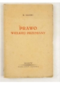 Prawo Wielkiej Przemiany, 1931 r.