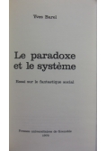 Le paradoxe et le systeme
