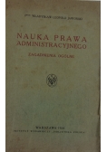 Nauka prawa administracyjnego, 1924 r.