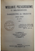 Wołanie pozagrobowe o miłosierdzie Nabożeństwo za umarłych 1914 r