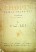 Chopin Dzieła wszystkie X Mazurki