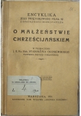 O małżeństwie Chrześcijańskiem 1931 r