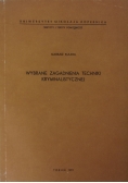 Wybrane zagadnienia techniki kryminalistycznej