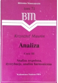 Analiza matematyczna tom 71, Analiza część 3