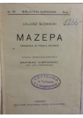 Mazepa, 1924 r.